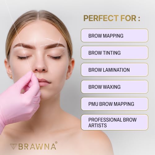 White Eyebrow Mapping String 4-Pack, 30 M Each - Micro Blading Tool