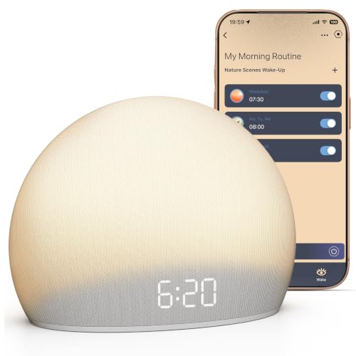 Sunrise Alarm Clock with Sound Machine App Control