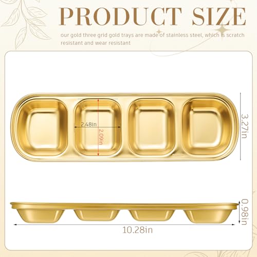 8 Pcs Esthetician Face Mask Trays Set - Gold Stainless Steel, Large, Professional Skincare Organizer
