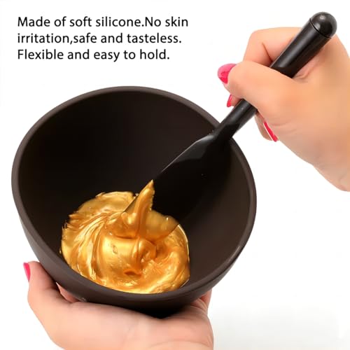 4 Piece Silicone Bowl, Silicone Mixing Bowl Set, Reusable Facial Bowls for Estheticians for Salon Spa or Home Beauty Tools (2 Large 2 Medium)
