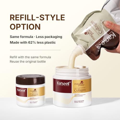 Karseell Collagen Hair Mask Treatment - 16.9 Fl Oz - Nourishing & Moisturizing Hair Care