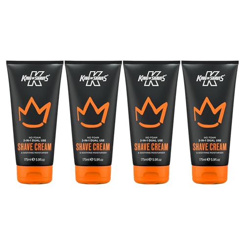 King of Shaves 2-in-1 Shave Cream & Post Shave Moisturiser Pack of 4 - 5.9 oz Each