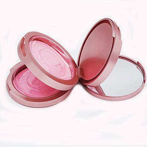 Eyelash Storage Box-2 Pack Eyelash Holder Case with Mirror 3Layers Circle Eyelash Box with Lash Holder Empty Makeup Case Travel for Women and Girls£¨Rose Gold)£©