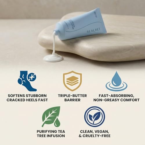 Dead Sea Pedicure Set with Foot Cream & Nail Care Tools - At Home Spa Kit for Cracked Heels
