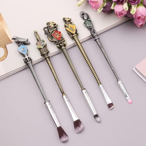 Harry Makeup Brushes Set Gifts Comb Mirror with Gift Box Makeup Brushes Set for Women Potter Magic Eye Shadow Eyeliner Blending Lip Brush