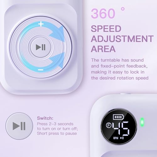 Madenia Rechargeable Professional Nail Drill Machine - 45000 RPM Portable Electric Nail File E File for Acrylic Gel Nails,Suitable for Salon Home Travel Manicure Use, Purple