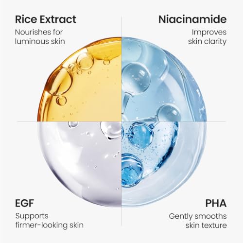 SKINFOOD Rice Daily Mask 30 Sheets - Korean Glass Skin Sheet Mask, Nourishing & Hydrating, Large Capacity