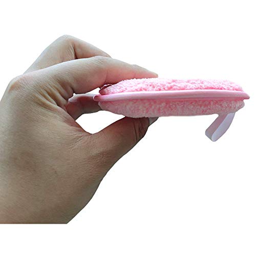 Topwon 4.5Inch Makeup Remover Pads Washable Cotton Face Cleansing Pad for Sensitive Skin 3 Packs Facial Washing Puffs to Remove Mascara Foundation Lipstick