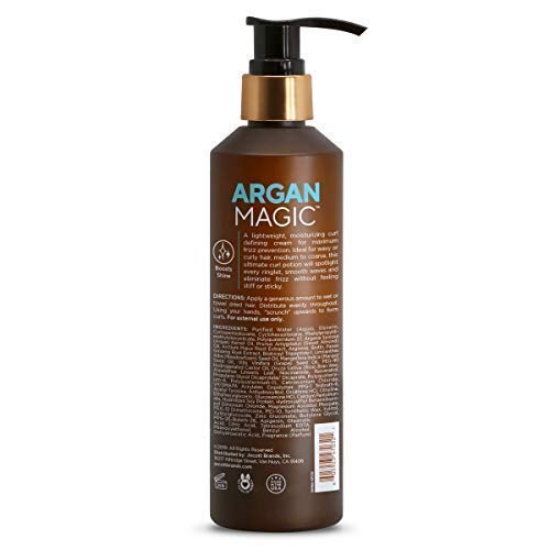 Argan Magic Curl Defining Cream & Hair Oil Set for Frizz Control & Shine