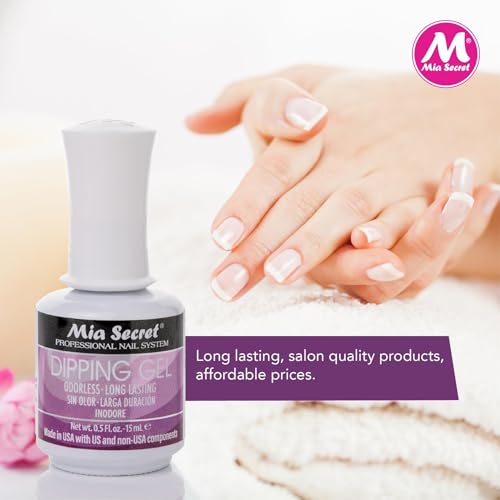 Mia Secret Professional - Dipping Gel UV,LED Odorless- Acrylic Dip system (1/4 oz.)
