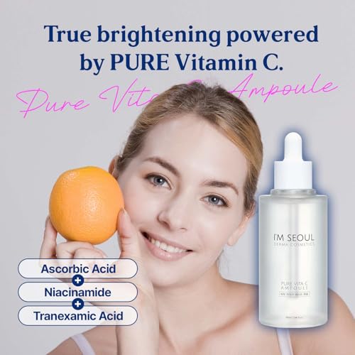 I'M SEOUL Vitamin C Serum ? Sensitive Skin Vitamin C Serum with Niacinamide ? Gentle Brightening Formula ? Supports Skin Barrier ? Korean Skincare 3.04 fl oz