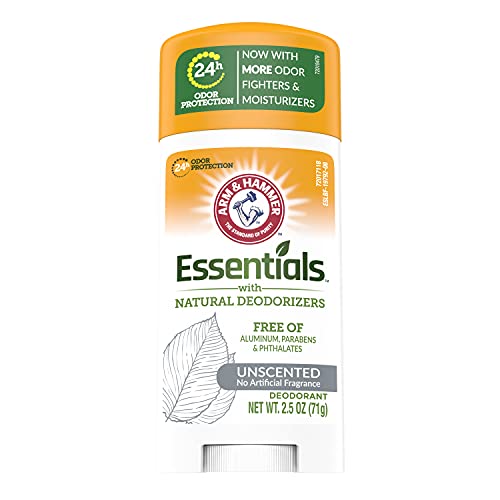 Arm & Hammer Essentials Unscented Solid Deodorant - 2.5 oz, Pack of 6 - Includes 15 oz Variant