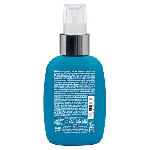 Curl Reactivating Spray with Heat Protection for Curly Hair - Vegan & Biodegradable