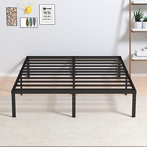 Maenizi California King Bed Frame - 14 Inch Heavy Duty Metal Platform with Storage & Headboard Compatibility
