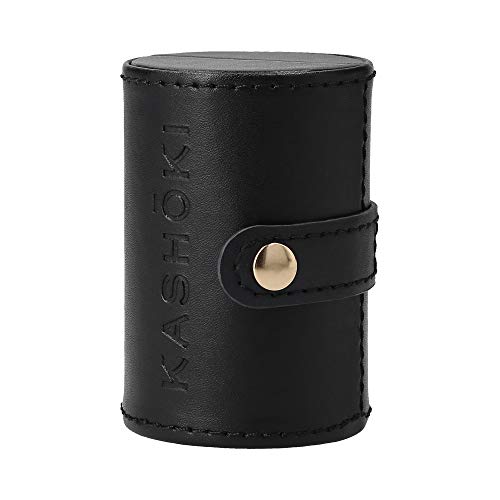 T4B Kash?ki 200 Kabuki Brush Travel Mineral Powder Brush for Loose Powders with Synthetics and Taklon Bristles and Tube Makeup Case Designed for Professional Use