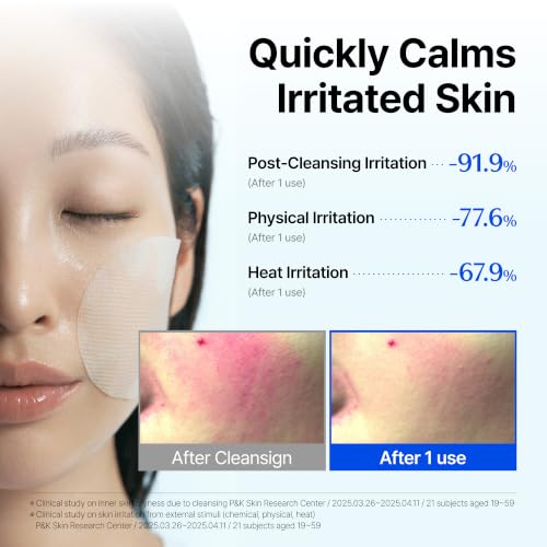 EGF Blue Calming Toner Pad - Cooling & Redness Relief, 60 Pads