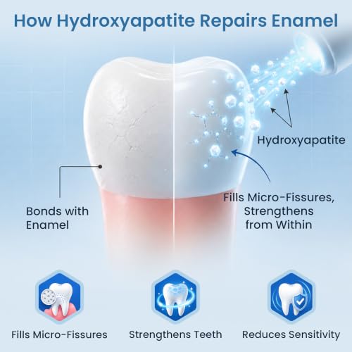Pearlie White Hydroxyapatite Toothpaste 3.8oz 2-Pack - Repair Enamel, Sensitive Care