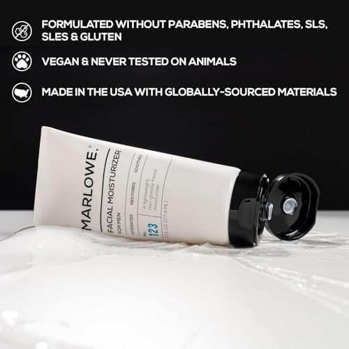 Men's Skin Care Duo - Facial Scrub & Moisturizer Set, Green Tea & Aloe