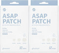 Glowiest Active Spot Alleviating Hydrocolloid Patches Pack of 2 - 52 Assorted Sizes, Bedtime Acne Treatment