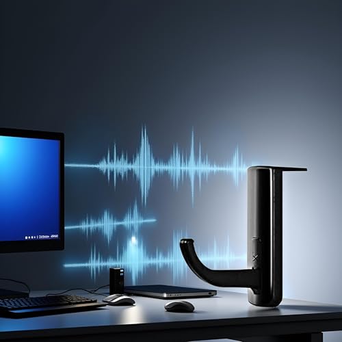 Black Headphone Holder Portable Size Headphones Stand Universal,Headphone Head Set Hanger Wall Hook PC Monitor Earphone Stand Rack Holder Rack,Headphones, Earbuds and Accessories,Accessories