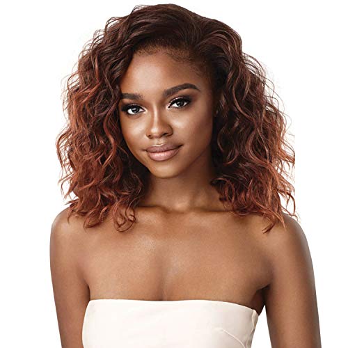 Outre Synthetic Quick Weave Wet & Wavy Half Wig - Loose Curl 18 Inches - Jet Black