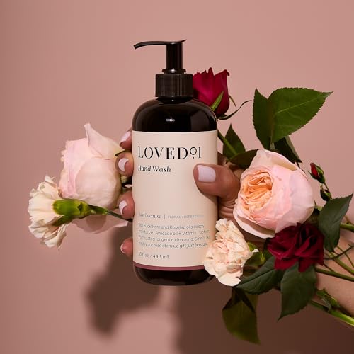 Loved01 Hand Wash Liquid Soap 2-Pack 15 oz Nourishing Floral Scent - Gentle & Moisturizing