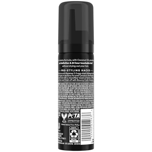 Travel-Size Hair Mousse for Curly Hair - 6-Pack Bouncy Curls with Coconut Oil