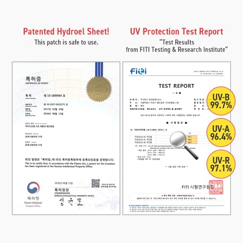V-Protect Golf Sunscreen Patch for Golf & Outdoor Sports ? UV Protection, Hydrating & Cooling Face Patches | 10 Count (Small Size)