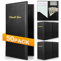 Server Check Presenter Book Set - 50 Pcs Restaurant Guest Check Holders Variation of 50P