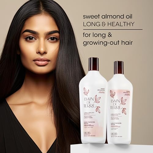 33.8 Fl Oz Long & Healthy Conditioner with Almond, Argan & Monoi Oils - Paraben-Free & Vegan