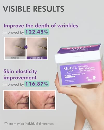 Korean Retinol + LHA Sheet Mask Dispenser - 36 Count, Vari of 01 Retinol