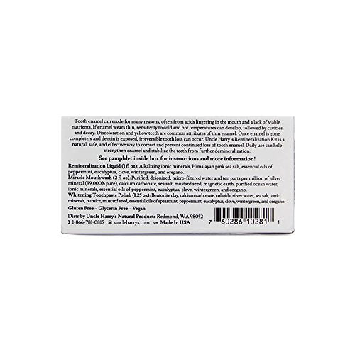 Natural Oral Care Kit with & Enamel Remineralization - 3 Products