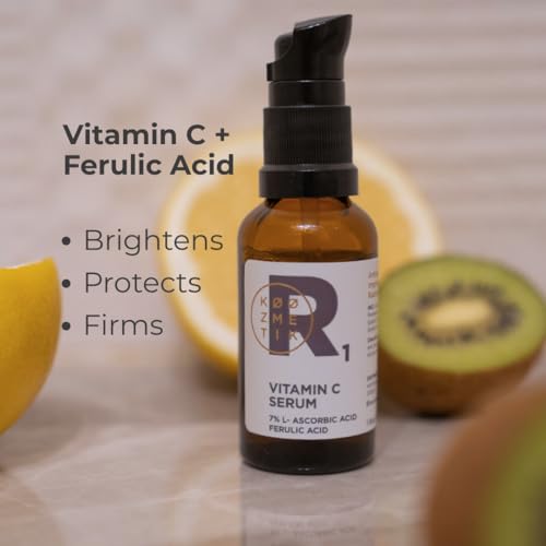 Vitamin C Face Serum with Ferulic Acid - Brightening Anti-Aging Skin Care - R 1 Variant