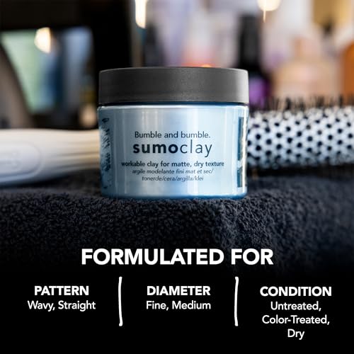 Bumble and bumble Sumoclay Matte Texture Hair Clay for Short to Medium Wavy and Straight Hair - 1.5 oz
