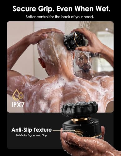 TEKARC 7D Pro Head Shaver for Bald Men, Waterproof Rotary Razor, USB-C Rechargeable