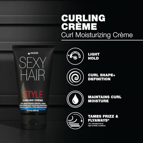 5.1 Fl Oz Curling Cream - Moisturizing Curl Control for Wavy, Curly & Coily Hair