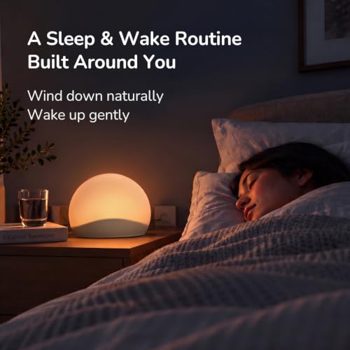 HOUBAY Sunrise Alarm Clock with Sound Machine, App Control, Sleep Routine