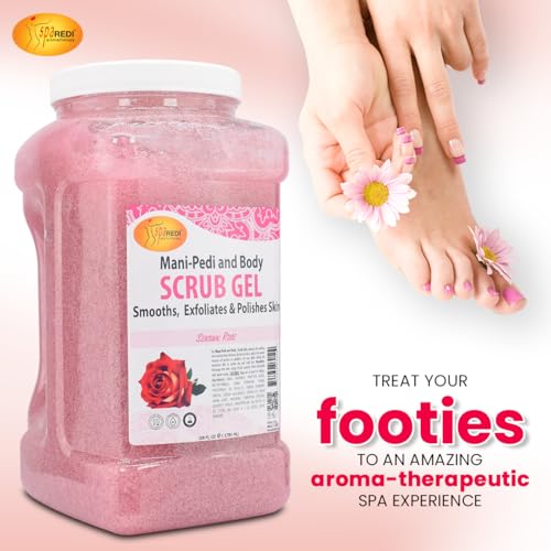 Hydrating Rose Pumice Scrub & Body Foot Mask Set – Exfoliating & Nourishing, 128 Oz Each