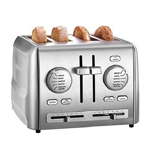 4-Slice Stainless Steel Toaster - Custom Select Toaster with 7 Shade Settings & Wide Slots - Variation of THIS listing