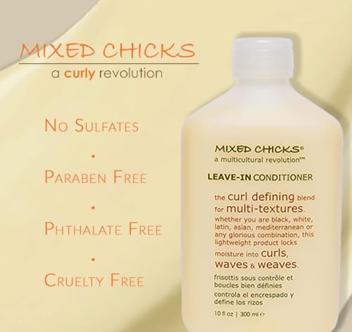 Mixed Chicks Curl Defining & Frizz Eliminating Leave-In Conditioner - 10 Fl Oz Pack of 3