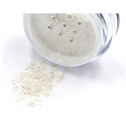 White Sparkle Vanilla Shimmer Vegan Single Loose Eyeshadow; Talc, Paraben & Cruelty Free