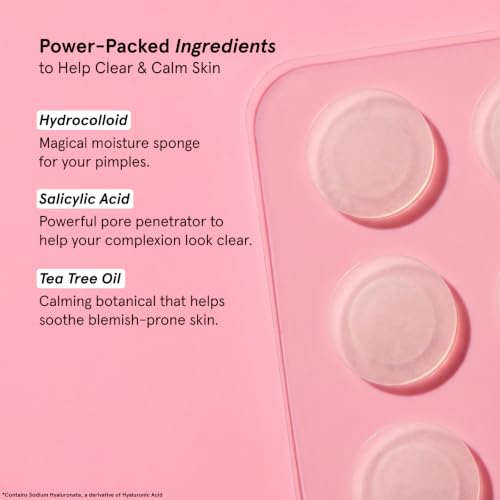 Hydrocolloid Pimple Patches for Face - 216 Count Clear Acne Spot Treatments - Round