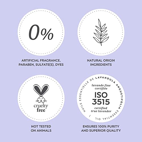Bleu Lavande ? Natural Lavender Hand Cream ? Made with Certified Premium & 100% Pure True Lavender Essential Oil ? Non-greasy ? Soothing, Cruelty-free and Vegan ? No Artificial Fragrances - 8.4 Fl Oz
