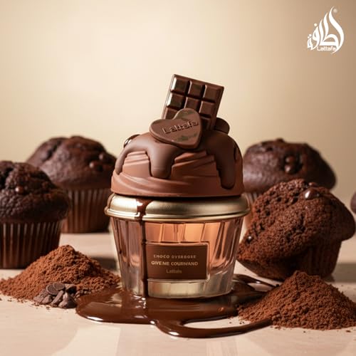 Lattafa Choco Overdose Eau de Parfum - Gourmand Dark Chocolate & Caramel Fragrance 75ml Spray