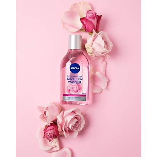 NIVEA MicellAIR Rose Touch Two-Phase Micellar Cleansing Water 400 ml ? Gentle Daily Makeup Remover & Face Cleanser with Rose Water, Hydrates and Refreshes Skin for All Skin Types