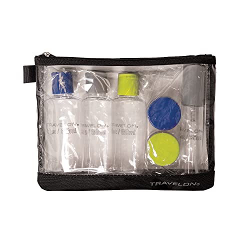 Travelon 1 Quart Zip Top Bag with Bottles, Clear, One Size