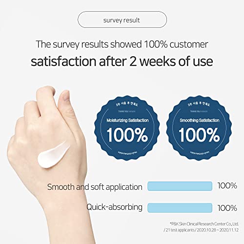 THANKYOU FARMER True Water Deep Moisture Cream EX - Hyaluronic Acid Moisturizer, Ceramide, Panthenol, Dermatologist Tested Korean Moisturizer for Face, Fragrance-free, 2.81 Fl Oz (80ml)