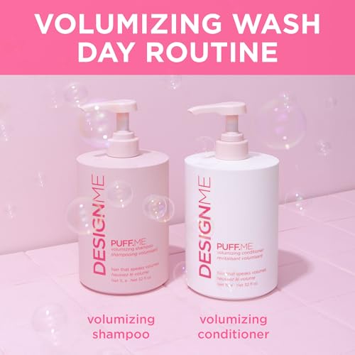 Volumizing Conditioner for Fine Hair - Hydrating & Color-Safe, Paraben & Sulfate Free | Design.Me Puff.ME