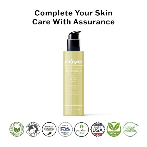 Chamomile Facial Cleansing Oil - Natural Water-Soluble Makeup Remover for All Skin Types