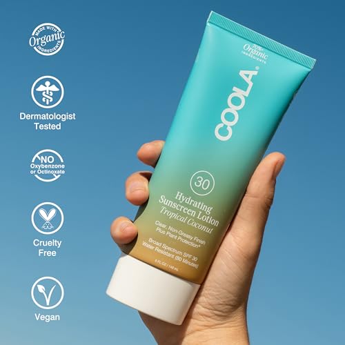 Hydrating SPF 30 Sunscreen Lotion - Tropical Coconut Scented Body Moisturizer, 5 oz